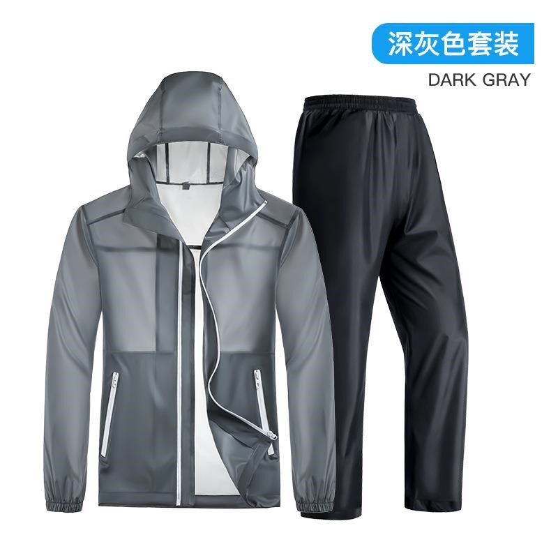 超薄透气雨衣雨裤套装男女夏季长款全身防暴雨外卖骑行分体防晒服图片