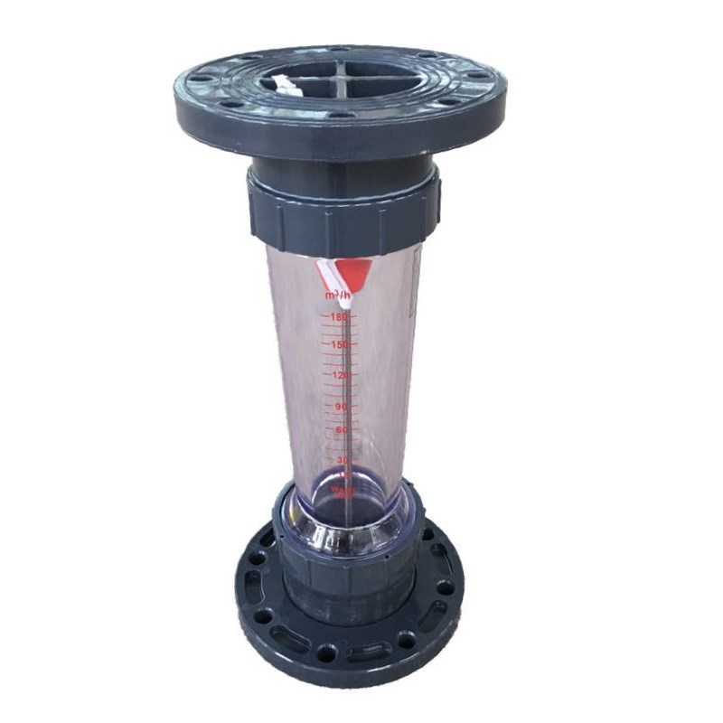 UPVC法兰流量计 高精度液体水转子流量管LZS-65/80/100/125流量计