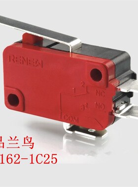 RENEW兰鸟小型微动开关RV-162-1C25杠杆型V-152-1C25银点