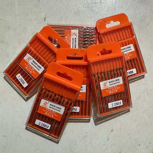 银大贝利M2高速钢直柄木板塑料核桃打孔微型特细不锈钢小麻花钻头