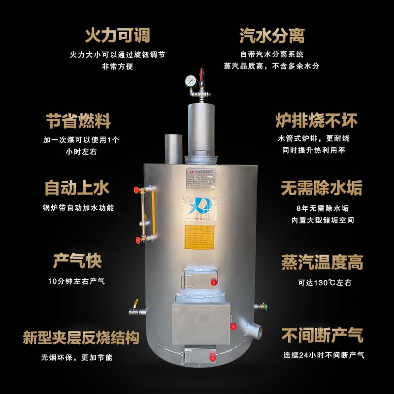 家用豆腐反烧无烟锅炉发生器地暖采暖炉燃煤酿酒环保蒸汽锅炉商用