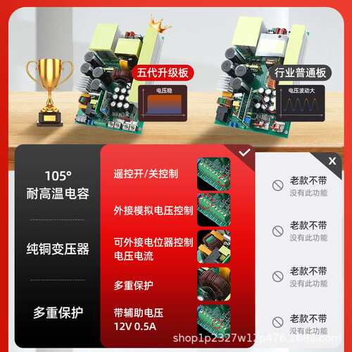 恒压恒流可调12V24V36V48V60V72V150V220V 4000W大功率开关电源