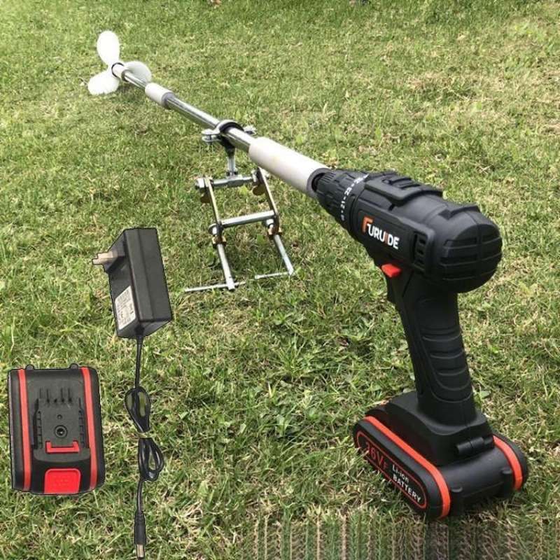 小船推进器船外机电动橡皮艇马达手持螺旋桨皮划艇充气船用挂浆机