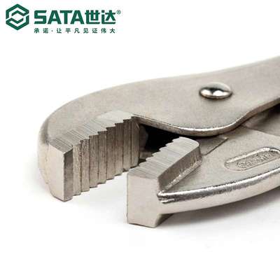SATA/世达手动工具7寸/10寸直口带刃大力钳夹管钳71202/71203
