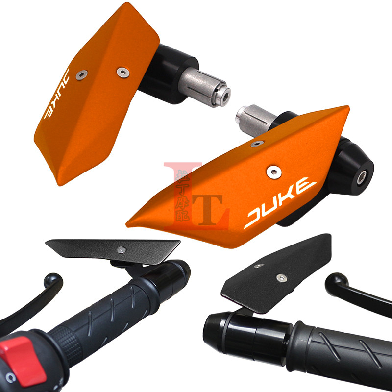 适用KTM DUKE390 250 200 125改装牛角护手铝合金车手把防摔堵头