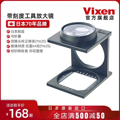 日本vixen威信原装进口纺织放大镜鸽眼网点印刷照布