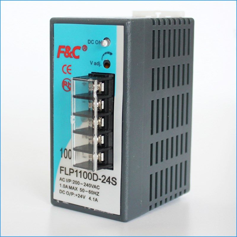 原装嘉准F&C导轨开关电源FLP1100D-24S 100W 24V 4.1A 质量保证