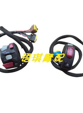 钱江QJ骁600左右组合开关QJ600-7F手把大灯喇叭转向灯开关