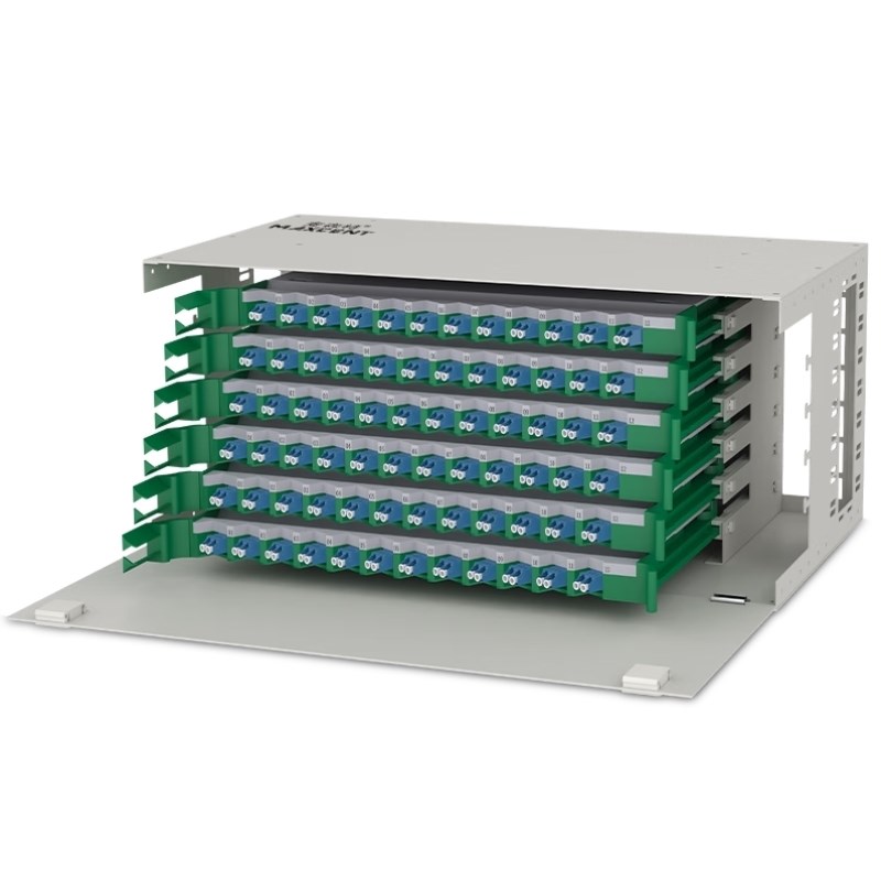 麦森特MAXCENT72口144芯ODF光纤配线架LC单模满配含尾纤和法