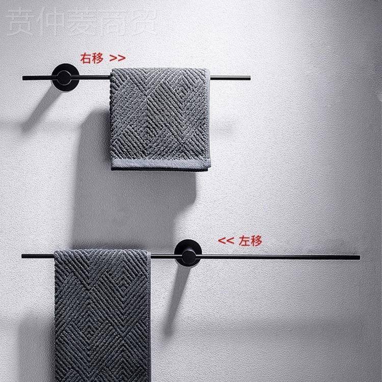 极简毛QYW巾架室免打孔304不钢毛巾杆卫间生单杆创锈意酒店置浴物