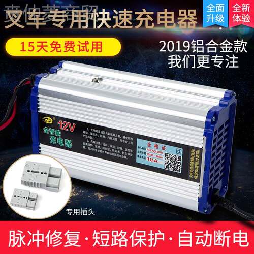 4叉车电机瓶充电器12V2V扫洗堆地BLX全半电动高车智能通用充电机