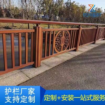 水泥木围墙护仿栏庭院仿木杆景区fmql公林河道水库桥梁室园外草坪