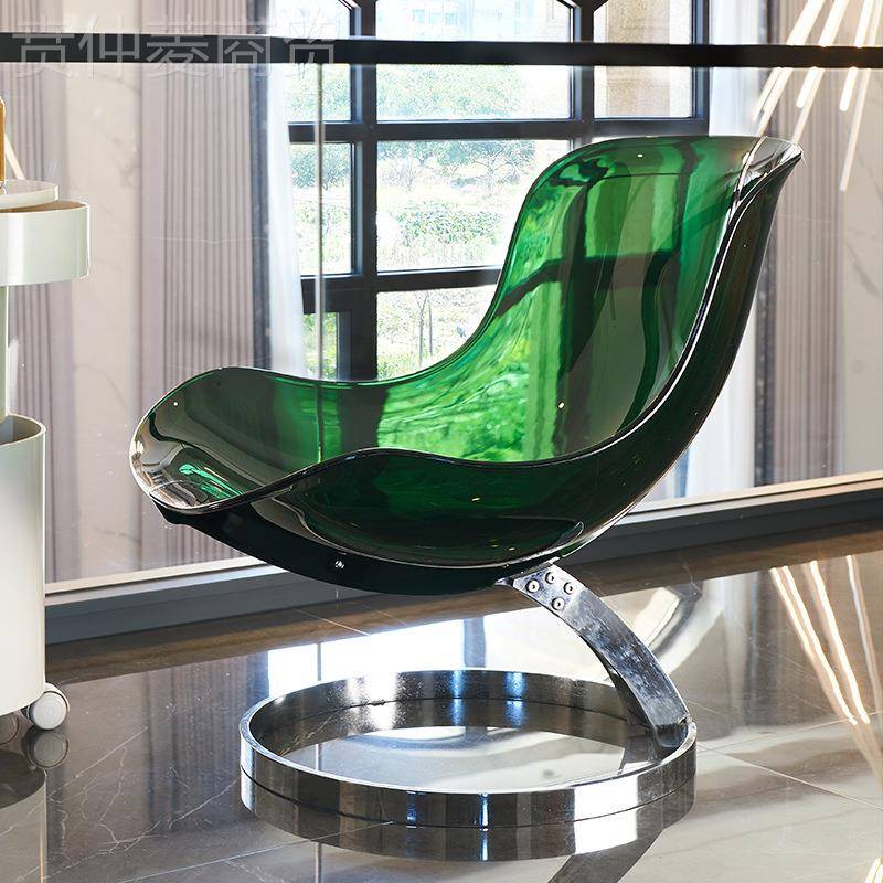 现代简约酒店OAI创意椅沙椅设家计师掌心单人椅北欧居阳台发日光