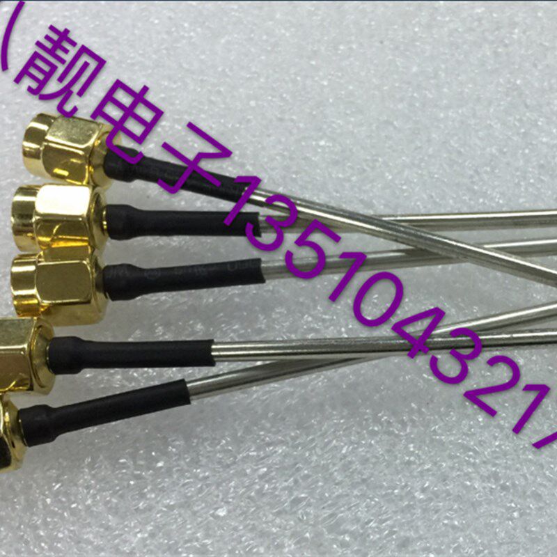 SMA-JB2半钢射频RF同轴线SMA信号线50-2半钢线缆SMA单边公头反接