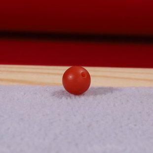 毕业级保山南红单珠6mm散珠柿子红满肉顶珠保山水库旁滴水洞料