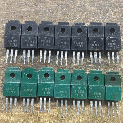 七对价格 进口拆机 同编号黑绿对管 C3298 A1306