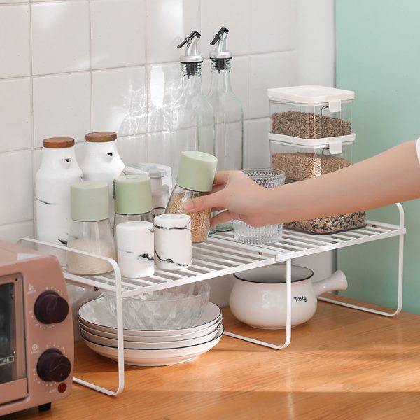 可伸缩厨房置物架橱柜内柜子分层架台面隔板置物架微波炉收纳锅架,厨房/烹饪用具,微波炉置物架,淘宝优惠券,粉丝福利购,淘宝优惠卷
