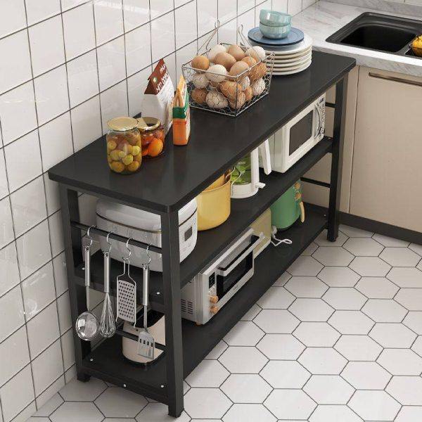 厨房置物架落地多层多功能微波炉架切菜桌家用新款简约长条桌子,厨房/烹饪用具,微波炉置物架,淘宝优惠券,粉丝福利购,淘宝优惠卷