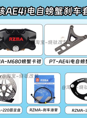 瑞祖玛M680卡钳改装极核AE4i电自220螃蟹刹车套装升级制动Y码配件