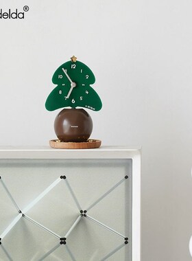 Mandelda简约艺术桌面时钟摆件创意客厅钟表摆台式家用座钟装饰品
