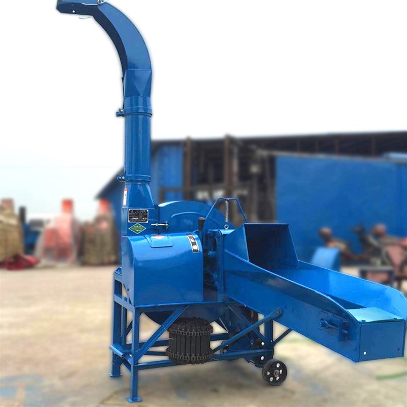 9z-4.5型自动喂料桔梗粉碎机 芦苇秸秆粉碎机 三相电青贮铡草机