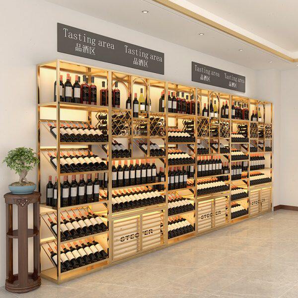 酒庄欧式铁艺酒架置物架酒杯架酒吧落地酒柜葡萄酒红酒收纳展示架