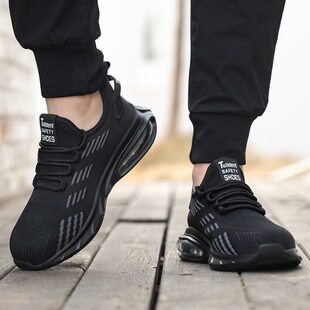 劳保鞋男款钢头轻便防臭透气防砸防刺穿软底防滑夏季网面女安全鞋