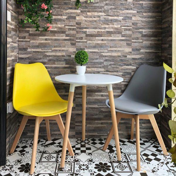 伊姆斯家用阳台北欧小圆桌接待洽谈桌椅组合简约休闲餐桌咖啡店桌,住宅家具,不锈钢/PVC餐桌,淘宝优惠券,粉丝福利购,淘宝优惠卷