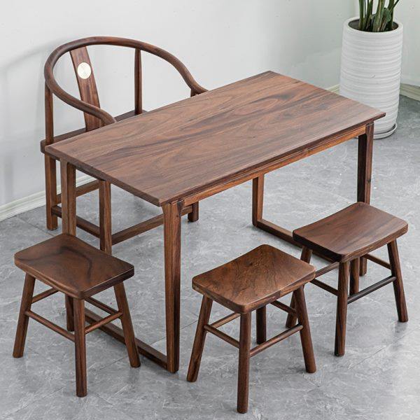 茶桌实木南美胡桃木平板新中式茶桌椅原木简约阳台书桌茶台,住宅家具,家用茶台/茶桌,淘宝优惠券,粉丝福利购,淘宝优惠卷