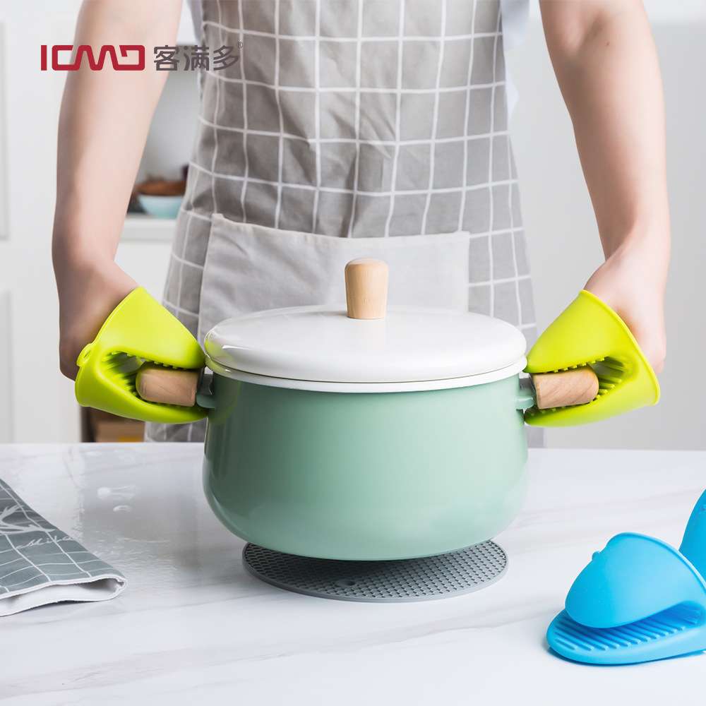 客满多新品硅胶防烫手夹手套厨房隔热取盘夹多功能防烫取碗手套夹