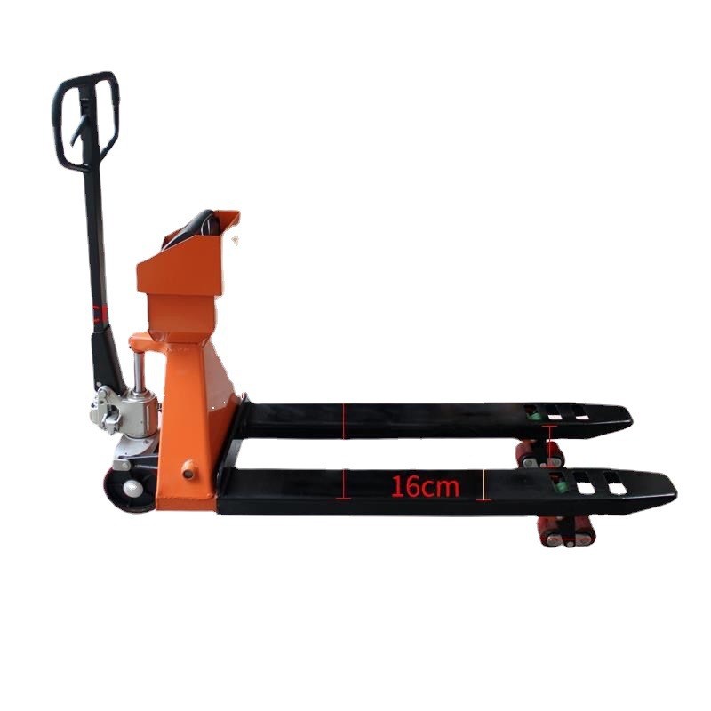 耀华电子b叉车秤1t2T3吨地牛搬运车称重手动液压移动地磅带电子称