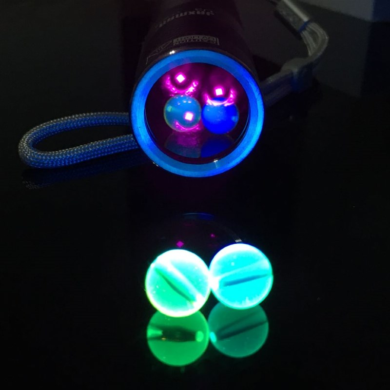 JAXMaAN U3 12W强365nm紫光紫外线手电筒三灯UV检测灯荧光防伪鉴