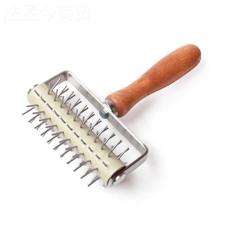 不锈钢木滚刀烘培滚针刀刀JMA切轮刀披萨滚轮轮刀柄饼干打孔刀烘