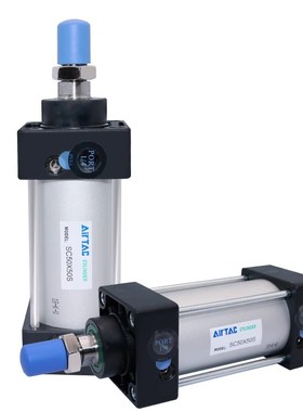 亚德客SCJ拉杆标准磁性气缸SC63X25X50X100X150X200X300X400X500S