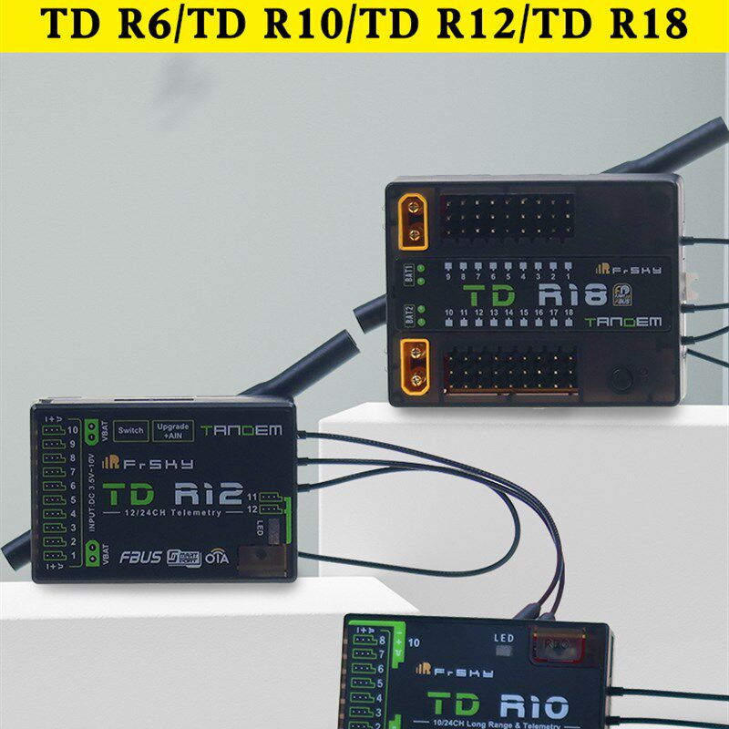 Frsky瑞思凯接收机Td R6双频接收机12通道R10R12R18接收机2.4g