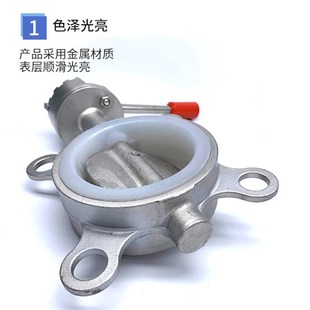 16P手柄阀门DN100 304不锈钢对夹式 手动蝶阀201硅胶软密封D71X