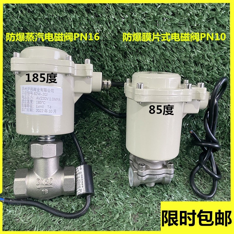 304不锈钢防爆丝扣电磁阀高温蒸汽防爆电磁阀ZCS/ZBSF活塞电磁阀