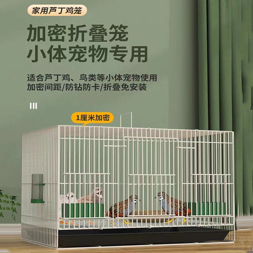 芦丁鸡加密笼子饲养箱家用室外养小鸡鸭子鹌鹑雏鸡卢丁鸡鸟笼专用