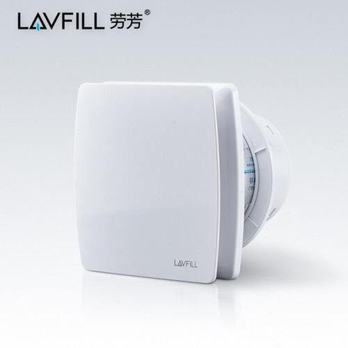 LAVFILL劳芳排气扇墙壁玻璃家用卫生间风机低噪音酒店换气扇4/6寸