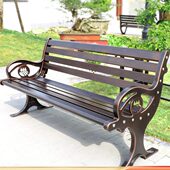 娇妻贵子公园椅户外长椅室外长凳花园庭院小区靠背长条凳广场座椅