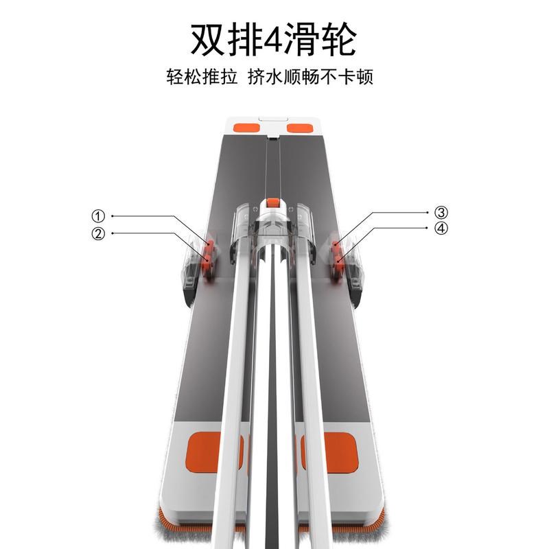 ZB6M铝合金平板拖把免r手洗超大号60cm墩布一拖即净2023新款家
