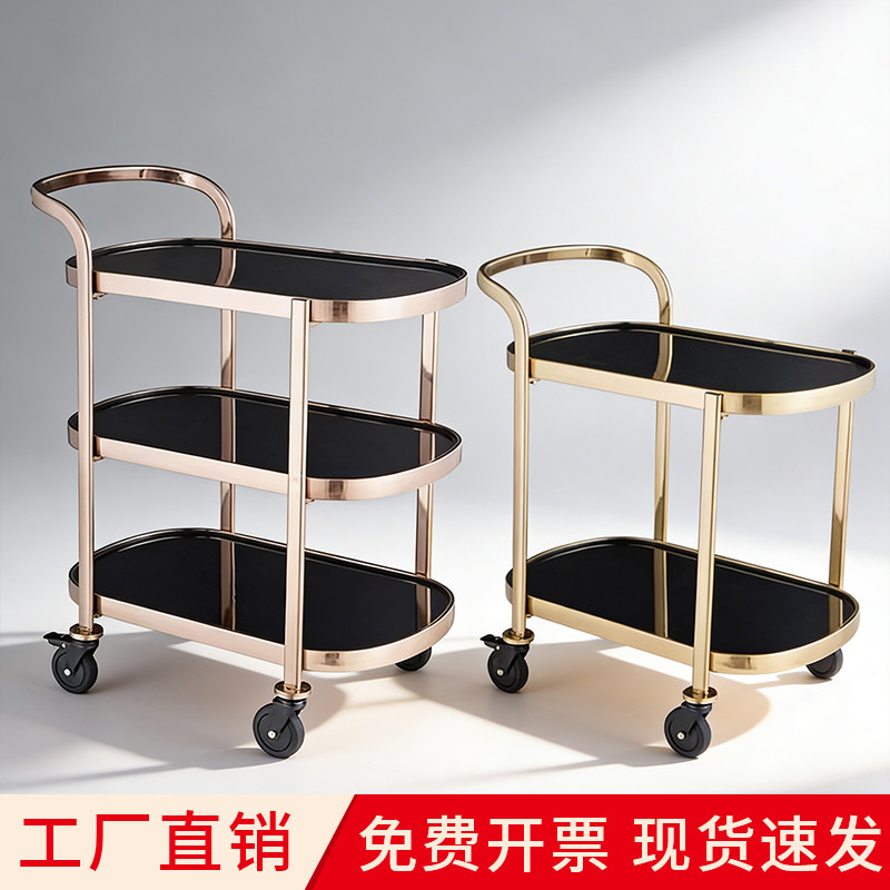 酒店餐厅不锈钢豪华餐车双层推拉送餐车商用茶水甜品服务酒水推车,商业/办公家具,餐车/摆摊车/小吃车,淘宝优惠券,粉丝福利购,淘宝优惠卷