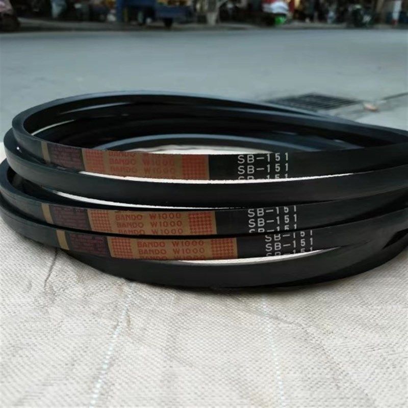 三角带日本阪东金标W1000SB151久保田洋马沃得收割机皮带氯丁芳纶