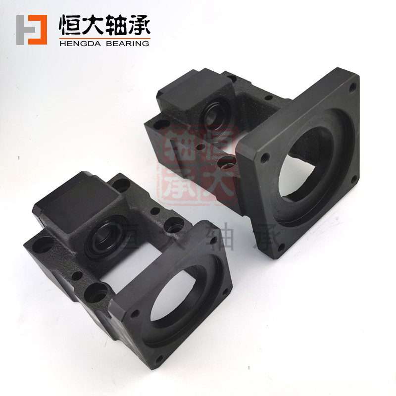 滚珠丝杆滑台模组轴承支撑座固定座伺服步进电机座一体座四孔MBK
