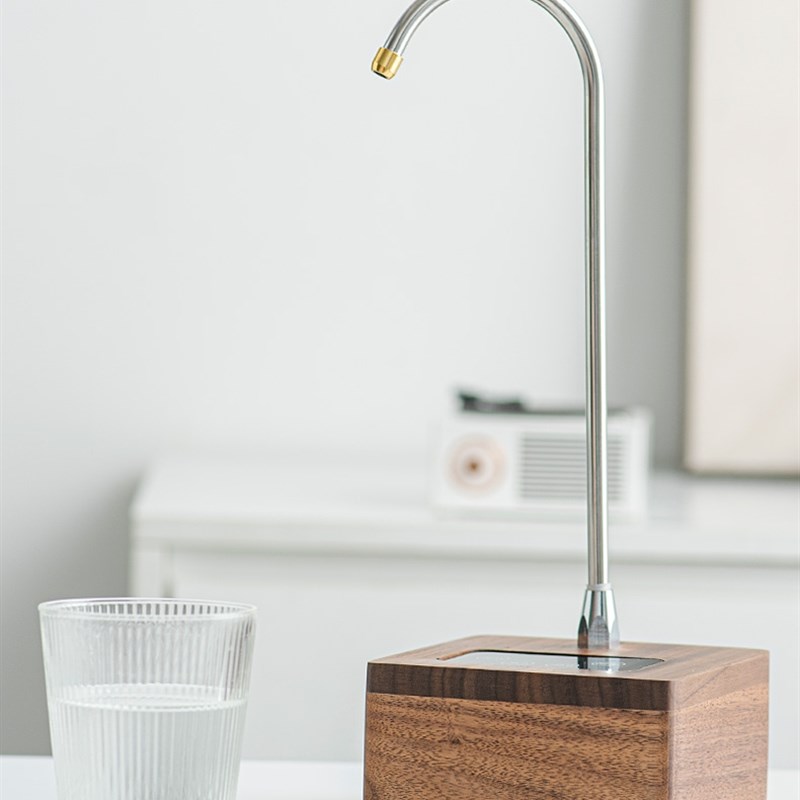 台式饮水机小型充电式电动水泵无线茶几自S动吸水饮用矿泉水