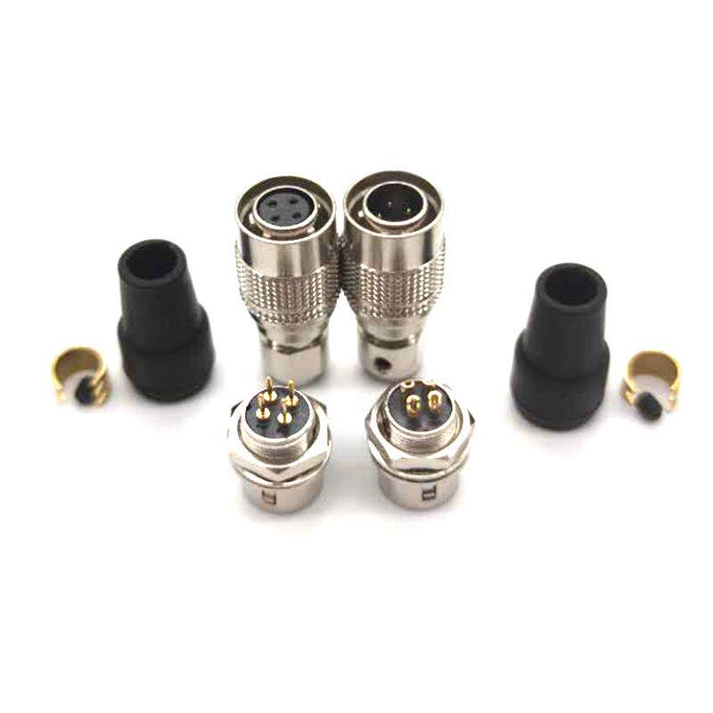 兼容广濑连接器HRS6芯快速推拉自锁工业相机汽车专用航空插头插座