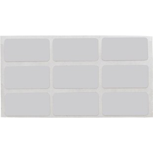 10贝迪BRADY亮面银色聚酯设备铭牌标签 434 THT