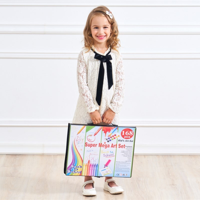 开学绘画小学生彩笔套装美术用品画画儿童学习用品画笔水彩笔套装