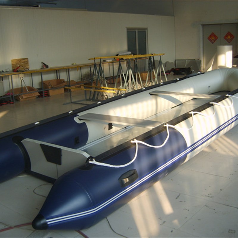 7米铝合金地板充气船 皮划艇 渔政捕捞船 PVC橡皮艇 钓鱼船休闲船