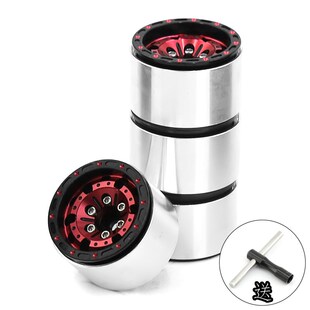 1/18 TRX4M路虎烈马1.0英寸金属轮毂 攀爬车铝合金轮毂 SCX24 FMS